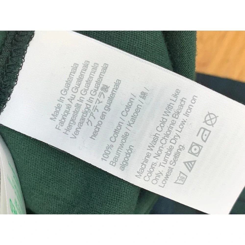 J.Crew Women's Green Navy Black Watch Plaid Cotton Turtleneck Top Size M